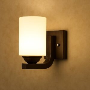 LIGHTANGLE Handmade Gold Fabric Wooden Base Up Wall Lamps Wall Light (New-W-Gold)